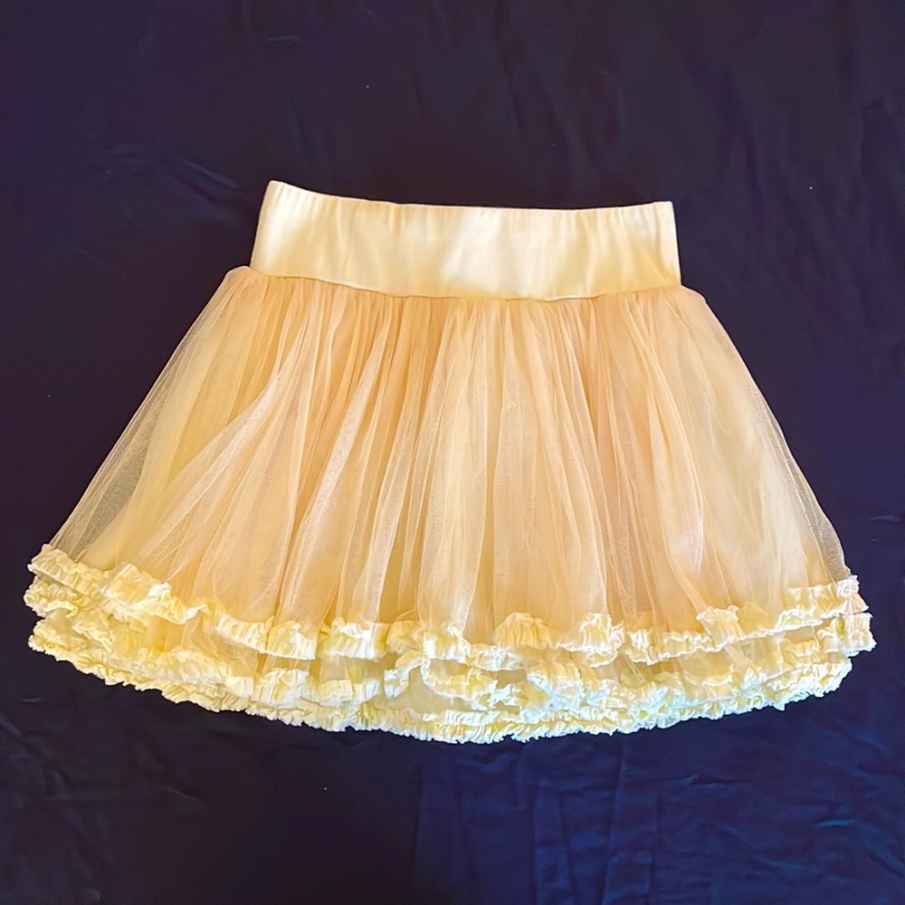 FLUKE Yellow Tulle Twirl Skirt
